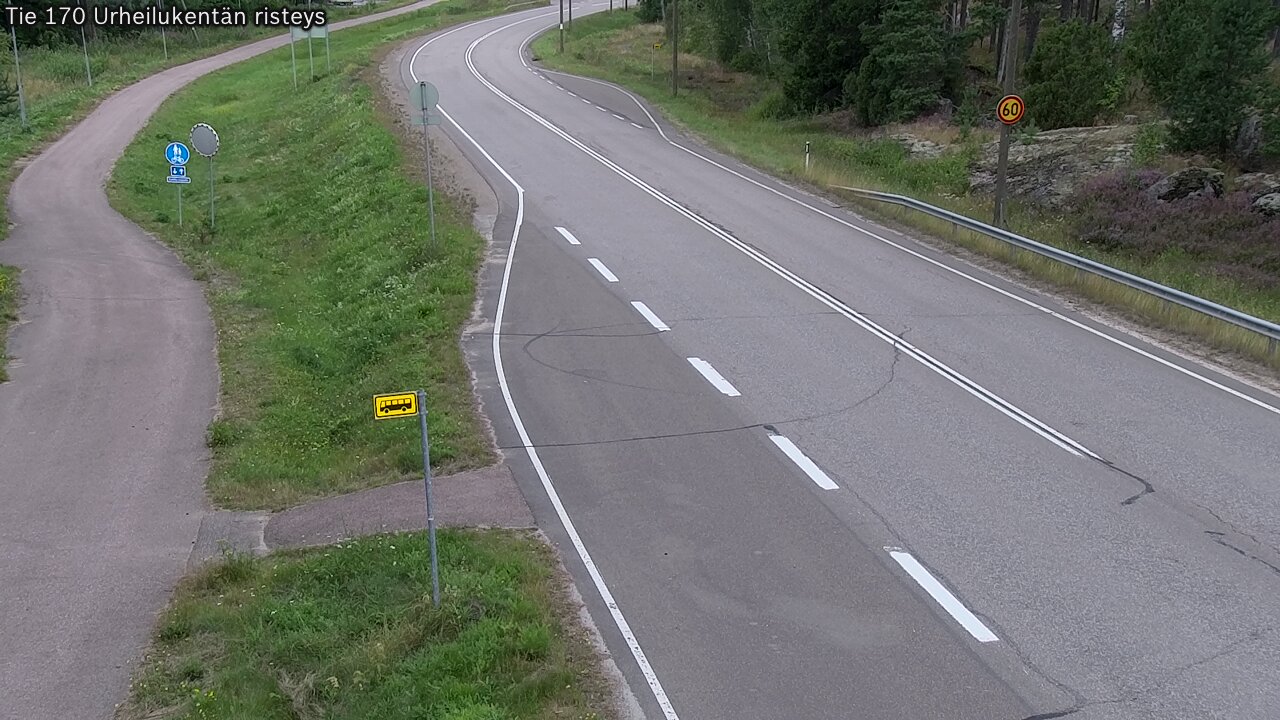 Kelikamerat Kuva Tie 170 Virolahti Urheilukentän risteys, Virolahti, Kymenlaakso