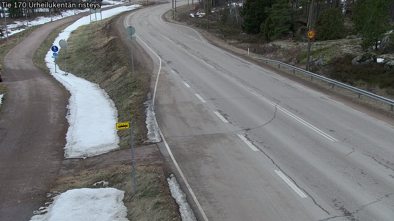 Weather Camera Image Road 170 Virolahti Sports field crossing, Virolahti, Kymenlaakso