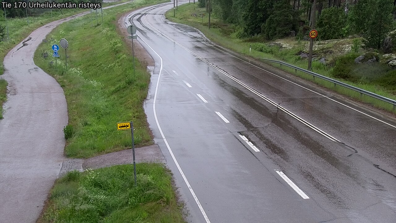 Kelikamerat Kuva Tie 170 Virolahti Urheilukentän risteys, Virolahti, Kymenlaakso