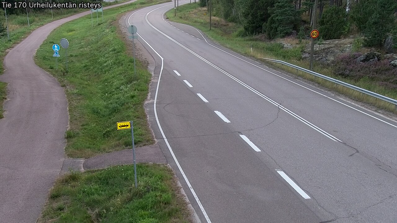 Kelikamerat Kuva Tie 170 Virolahti Urheilukentän risteys, Virolahti, Kymenlaakso