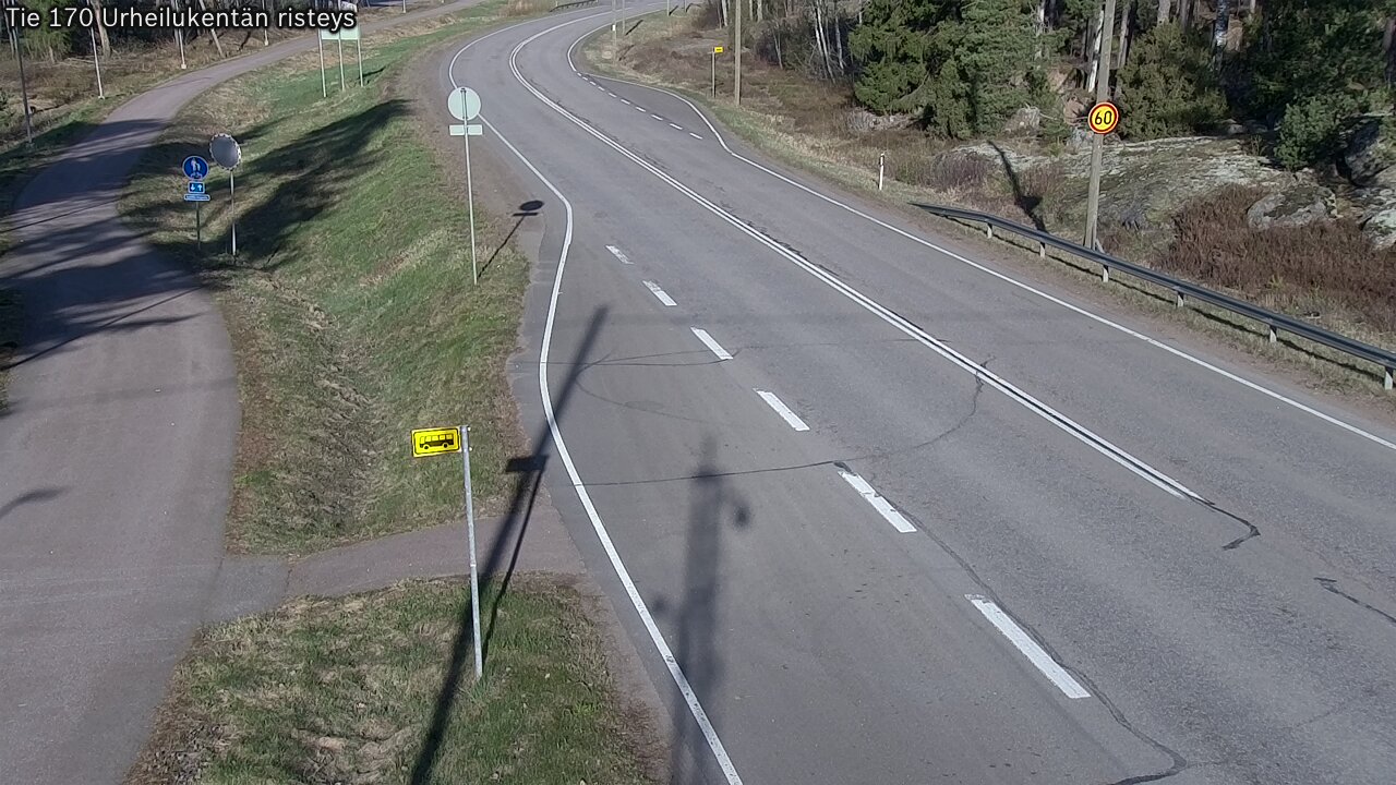 Weather Camera Image Road 170 Virolahti Sports field crossing, Virolahti, Kymenlaakso