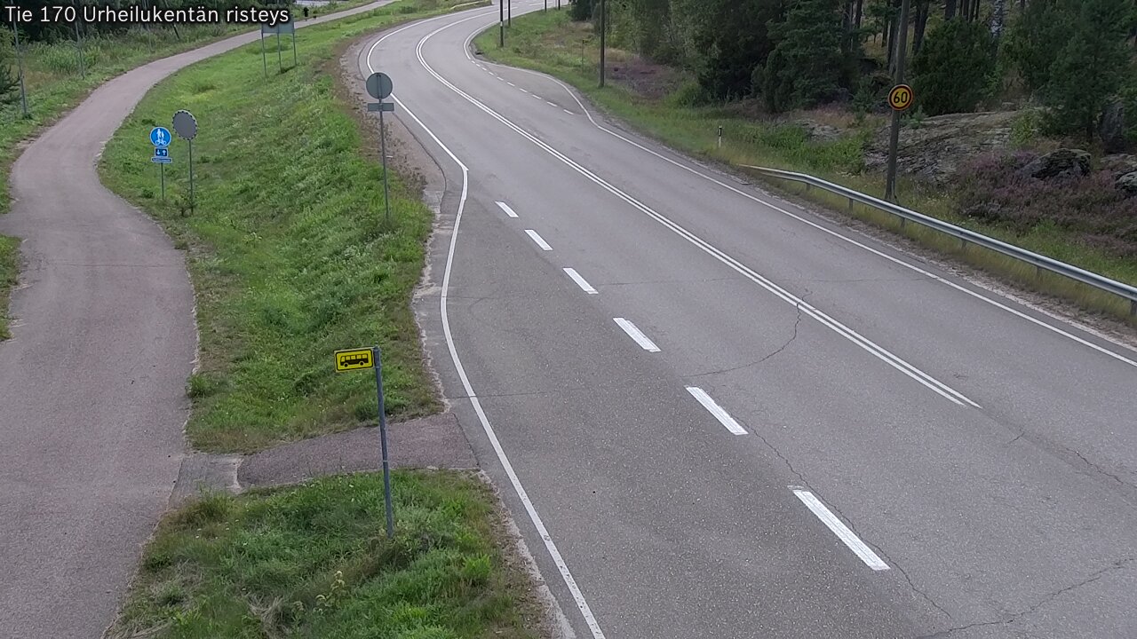 Kelikamerat Kuva Tie 170 Virolahti Urheilukentän risteys, Virolahti, Kymenlaakso