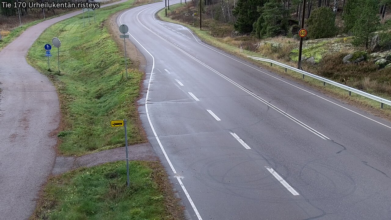 Kelikamerat Kuva Tie 170 Virolahti Urheilukentän risteys, Virolahti, Kymenlaakso