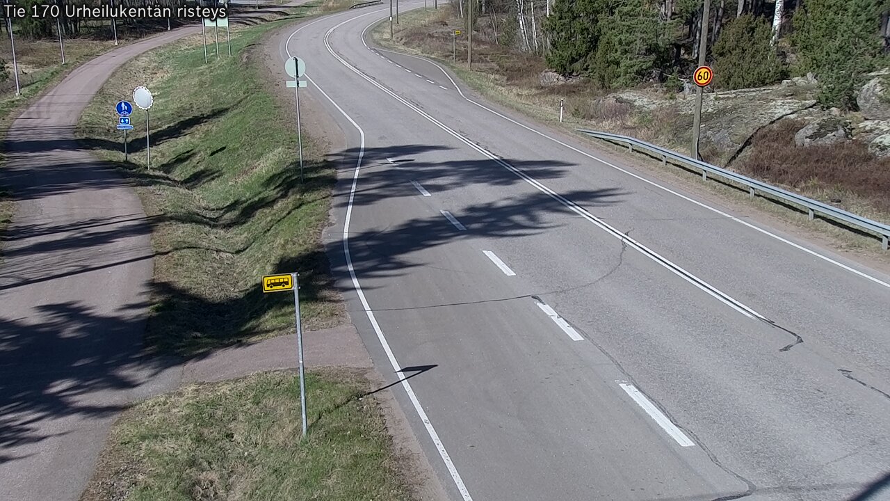 Weather Camera Image Road 170 Virolahti Sports field crossing, Virolahti, Kymenlaakso