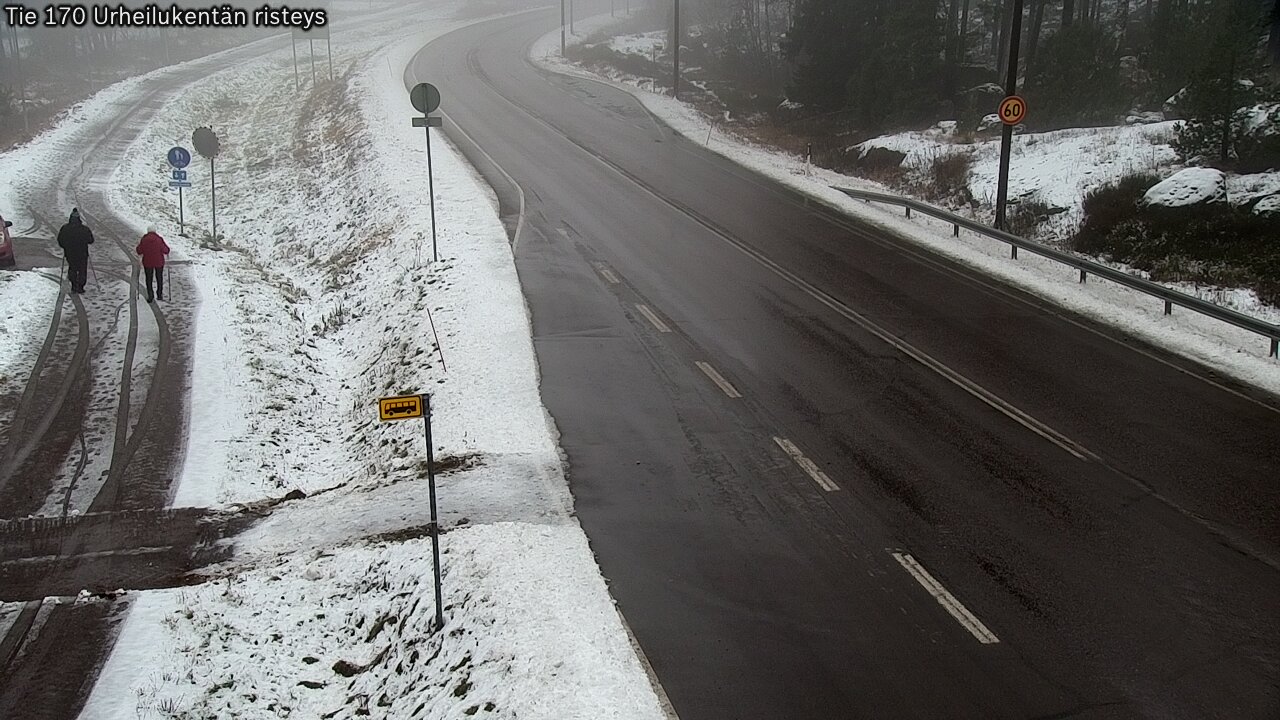 Weather Camera Image Väg 170 Vederlax Idrottsplatsen korsnin, Virolahti, Kymenlaakso