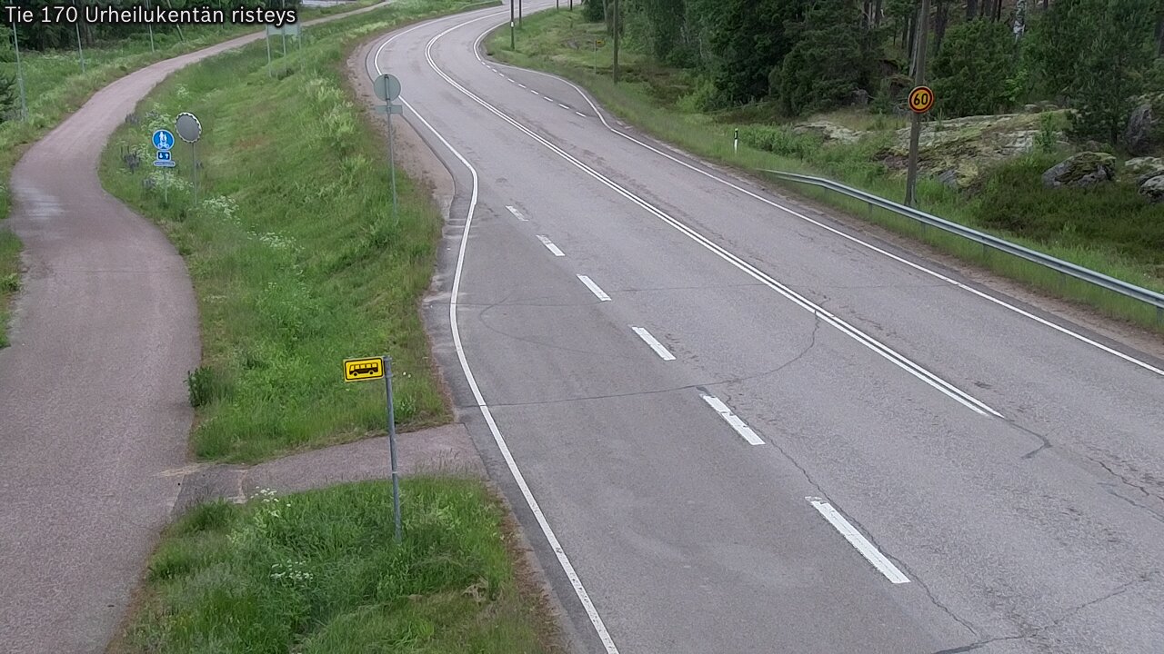 Kelikamerat Kuva Tie 170 Virolahti Urheilukentän risteys, Virolahti, Kymenlaakso