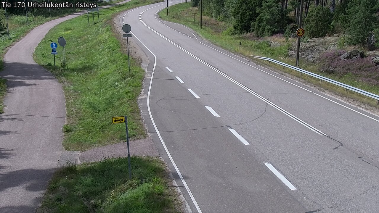 Kelikamerat Kuva Tie 170 Virolahti Urheilukentän risteys, Virolahti, Kymenlaakso