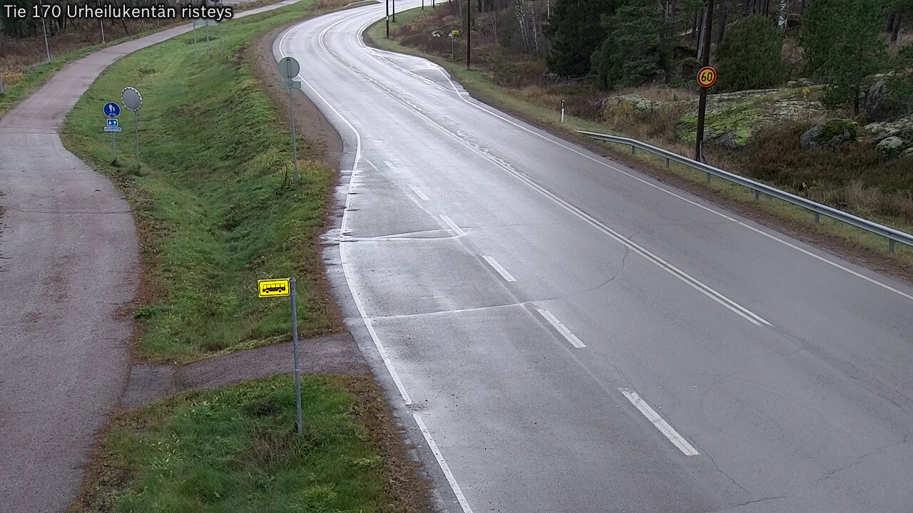 Kelikamerat Kuva Tie 170 Virolahti Urheilukentän risteys, Virolahti, Kymenlaakso