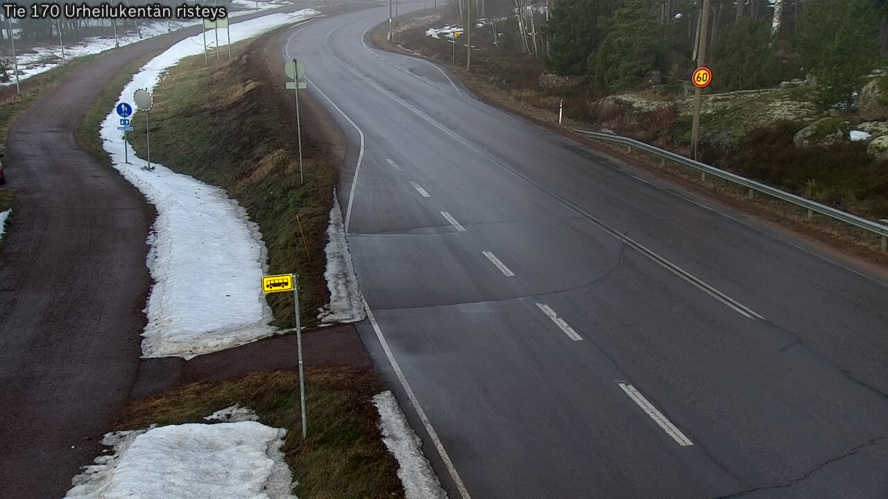 Kelikamerat Kuva Tie 170 Virolahti Urheilukentän risteys, Virolahti, Kymenlaakso