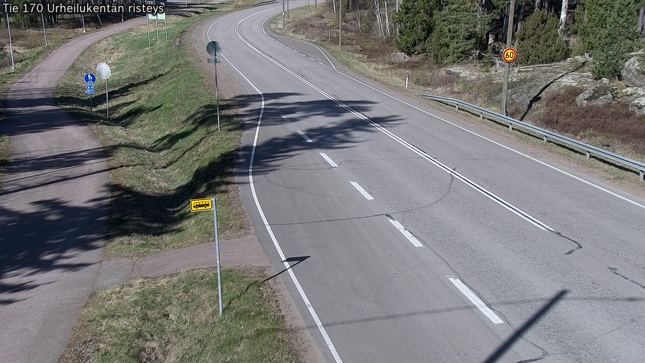 Weather Camera Image Road 170 Virolahti Sports field crossing, Virolahti, Kymenlaakso