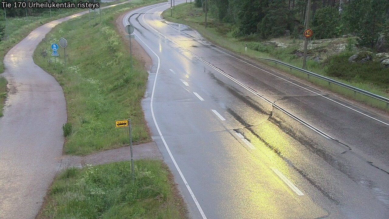 Kelikamerat Kuva Tie 170 Virolahti Urheilukentän risteys, Virolahti, Kymenlaakso