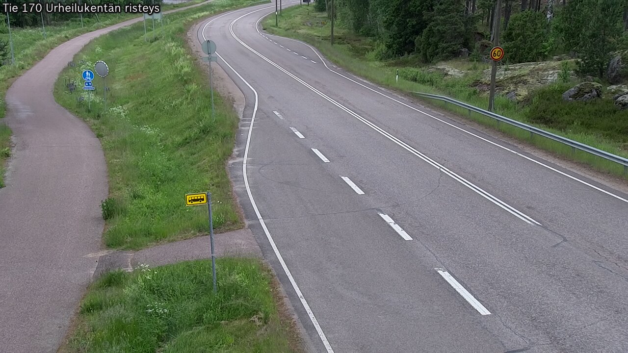 Kelikamerat Kuva Tie 170 Virolahti Urheilukentän risteys, Virolahti, Kymenlaakso
