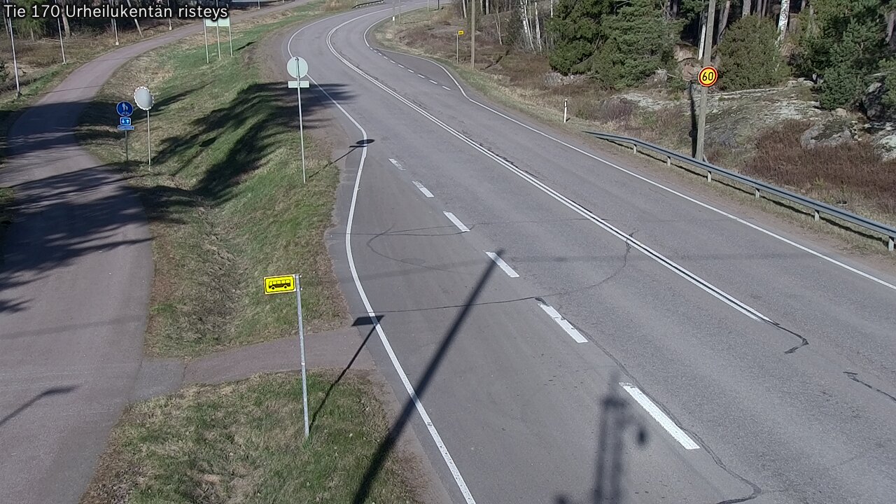Kelikamerat Kuva Tie 170 Virolahti Urheilukentän risteys, Virolahti, Kymenlaakso