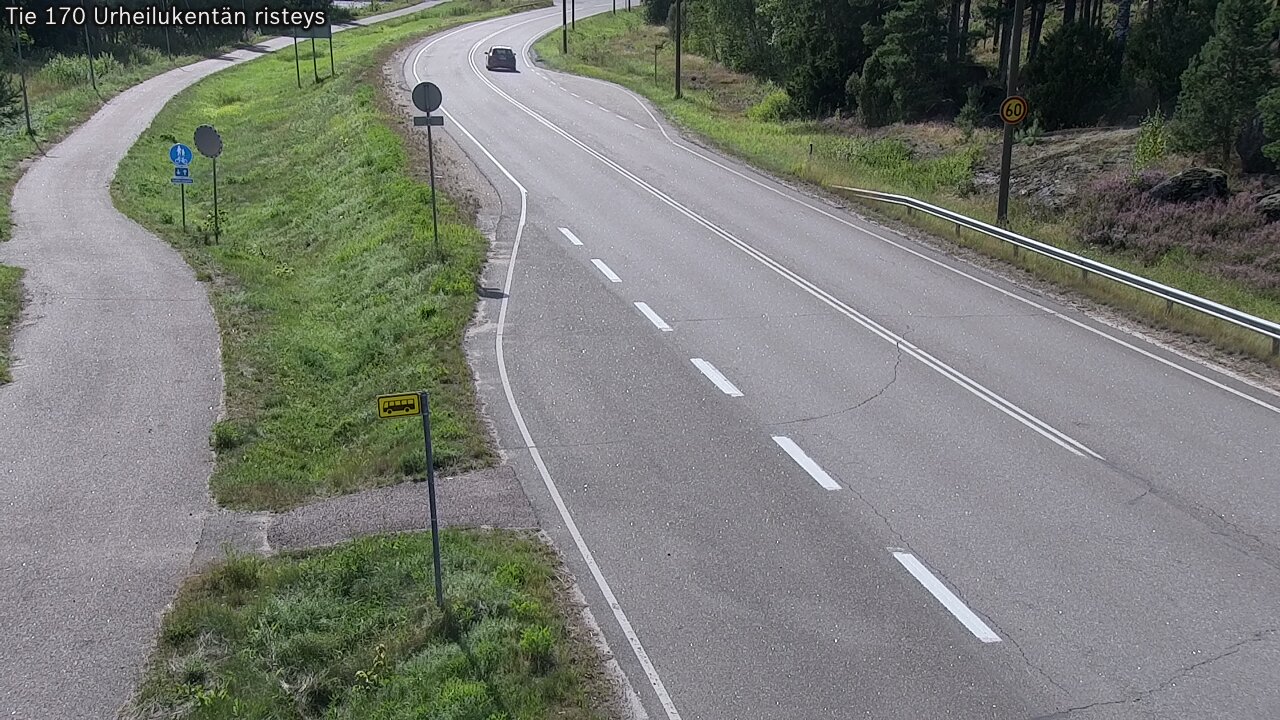 Kelikamerat Kuva Tie 170 Virolahti Urheilukentän risteys, Virolahti, Kymenlaakso