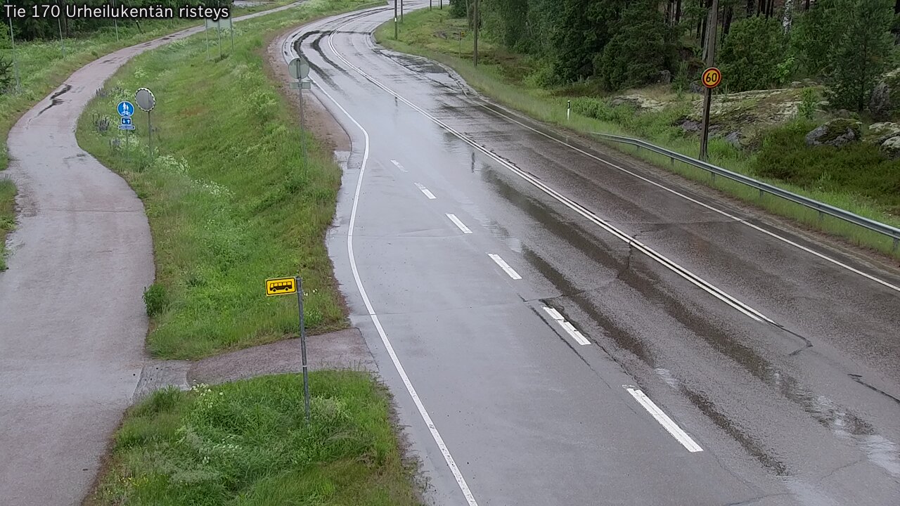 Kelikamerat Kuva Tie 170 Virolahti Urheilukentän risteys, Virolahti, Kymenlaakso