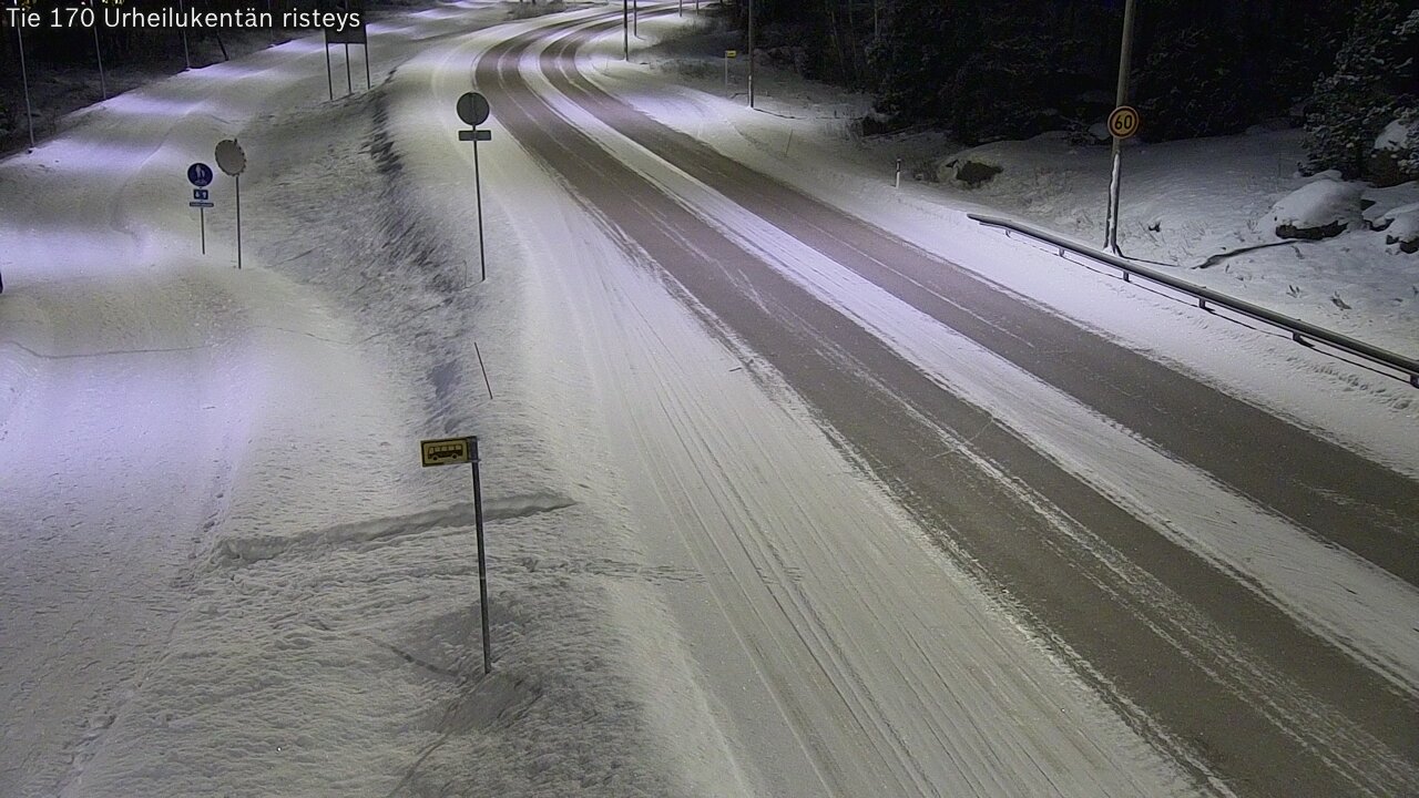 Kelikamerat Kuva Tie 170 Virolahti Urheilukentän risteys, Virolahti, Kymenlaakso