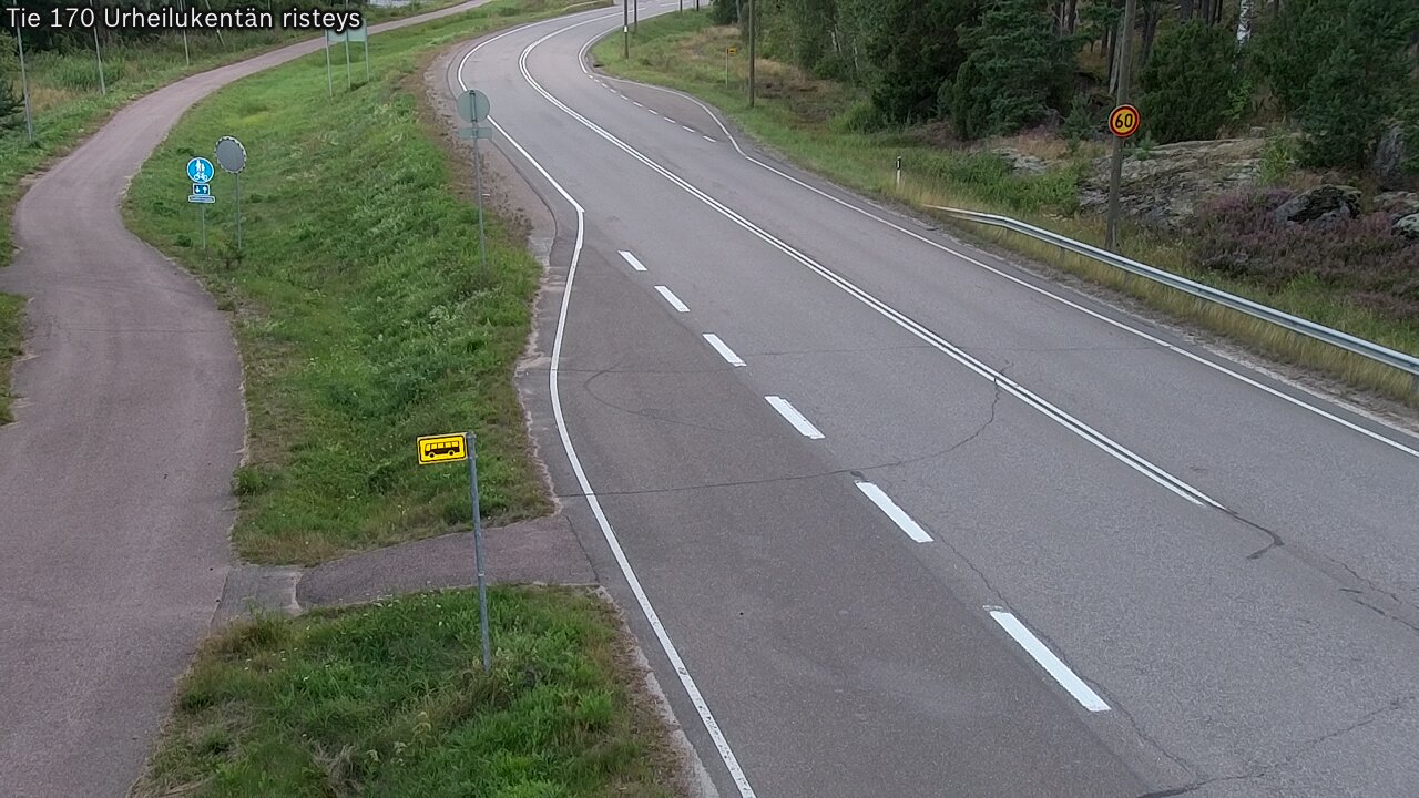 Kelikamerat Kuva Tie 170 Virolahti Urheilukentän risteys, Virolahti, Kymenlaakso
