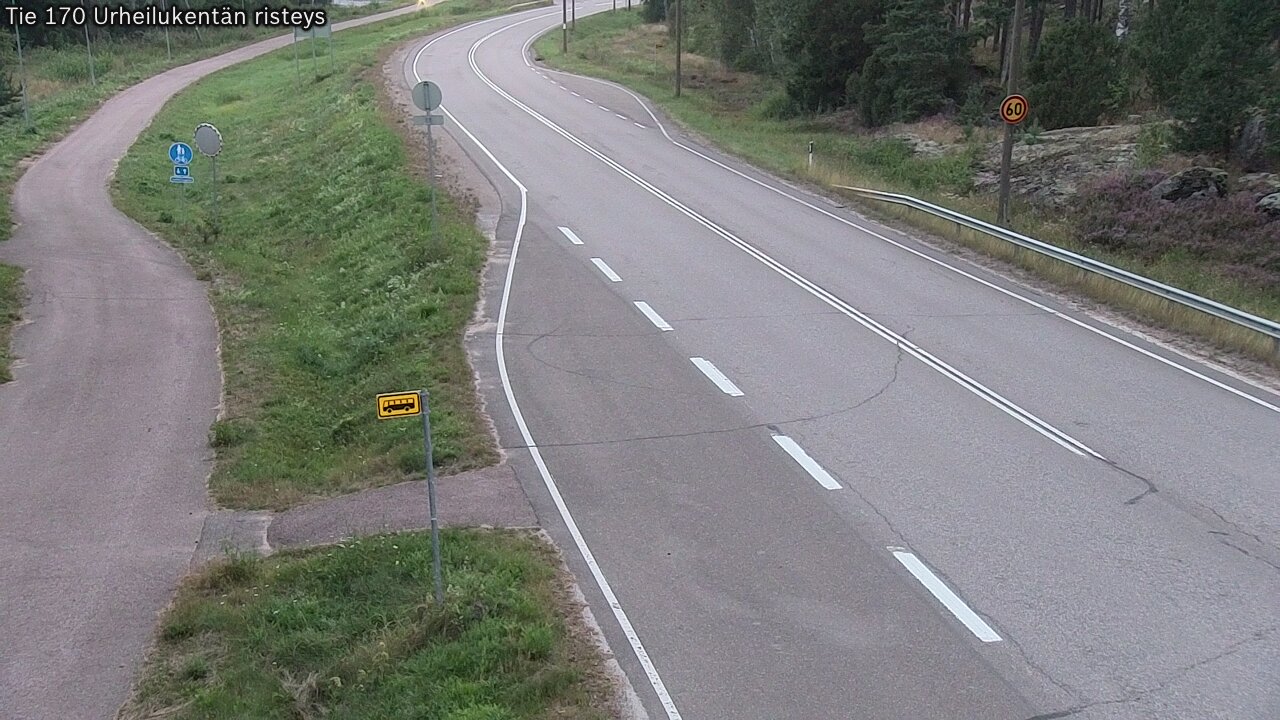 Kelikamerat Kuva Tie 170 Virolahti Urheilukentän risteys, Virolahti, Kymenlaakso
