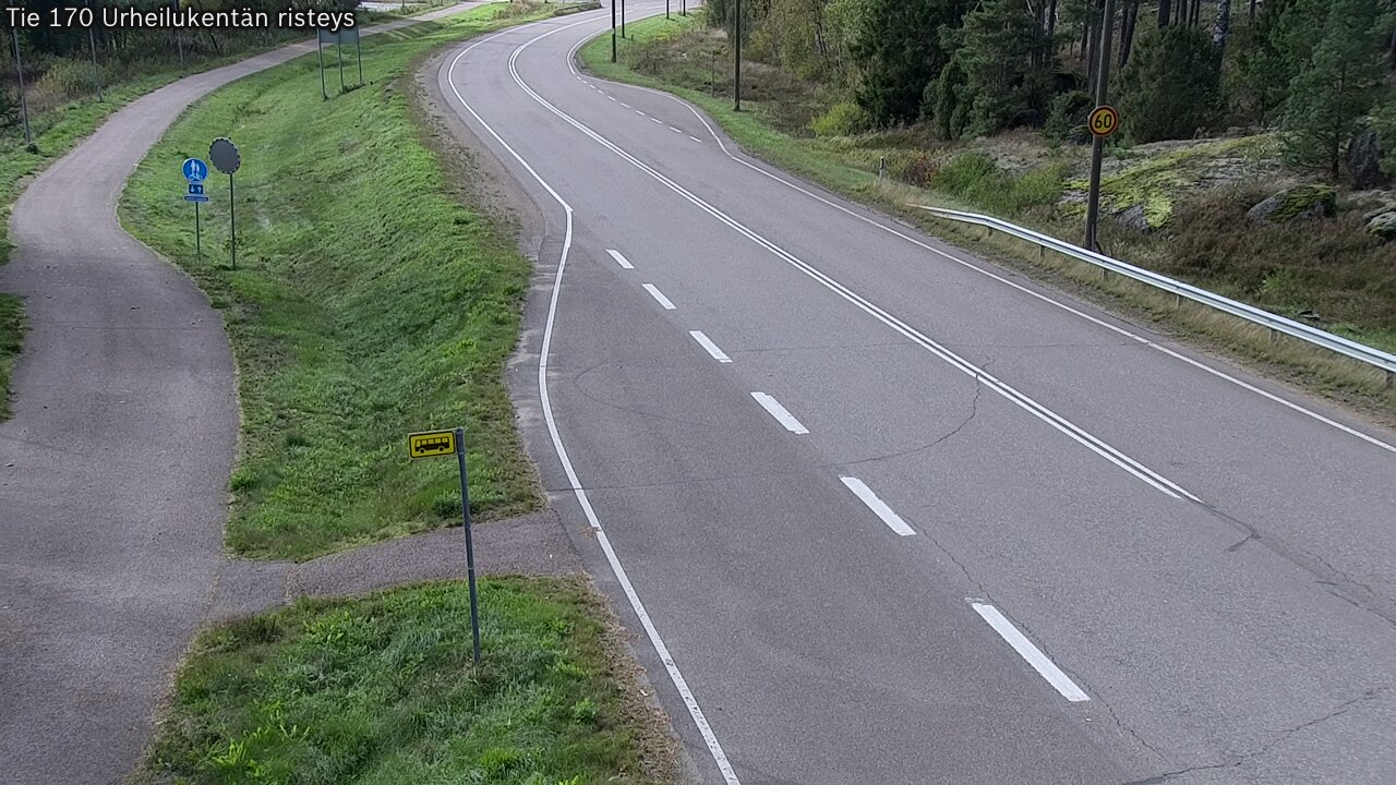 Kelikamerat Kuva Tie 170 Virolahti Urheilukentän risteys, Virolahti, Kymenlaakso
