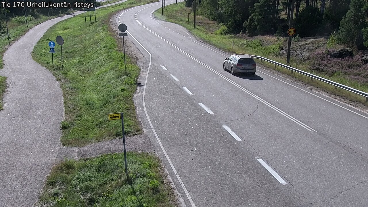 Kelikamerat Kuva Tie 170 Virolahti Urheilukentän risteys, Virolahti, Kymenlaakso