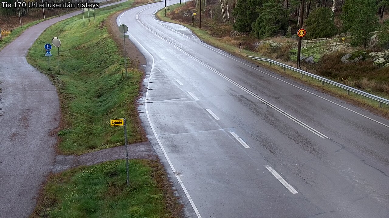 Kelikamerat Kuva Tie 170 Virolahti Urheilukentän risteys, Virolahti, Kymenlaakso