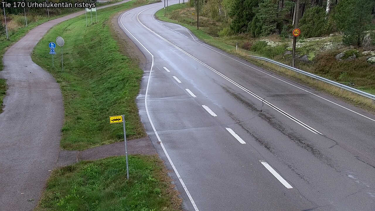 Kelikamerat Kuva Tie 170 Virolahti Urheilukentän risteys, Virolahti, Kymenlaakso