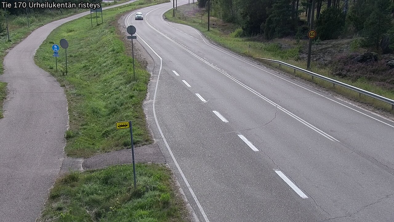 Kelikamerat Kuva Tie 170 Virolahti Urheilukentän risteys, Virolahti, Kymenlaakso