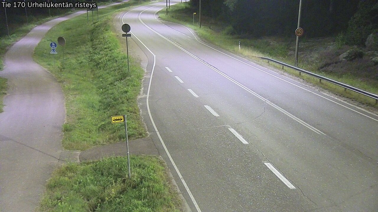 Kelikamerat Kuva Tie 170 Virolahti Urheilukentän risteys, Virolahti, Kymenlaakso