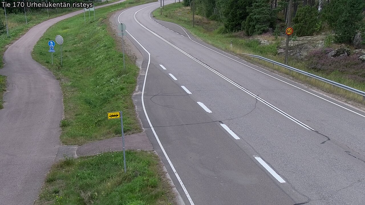 Kelikamerat Kuva Tie 170 Virolahti Urheilukentän risteys, Virolahti, Kymenlaakso
