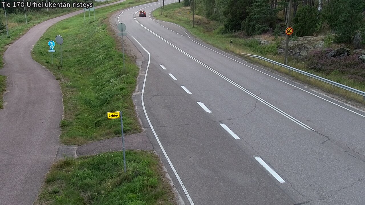 Kelikamerat Kuva Tie 170 Virolahti Urheilukentän risteys, Virolahti, Kymenlaakso