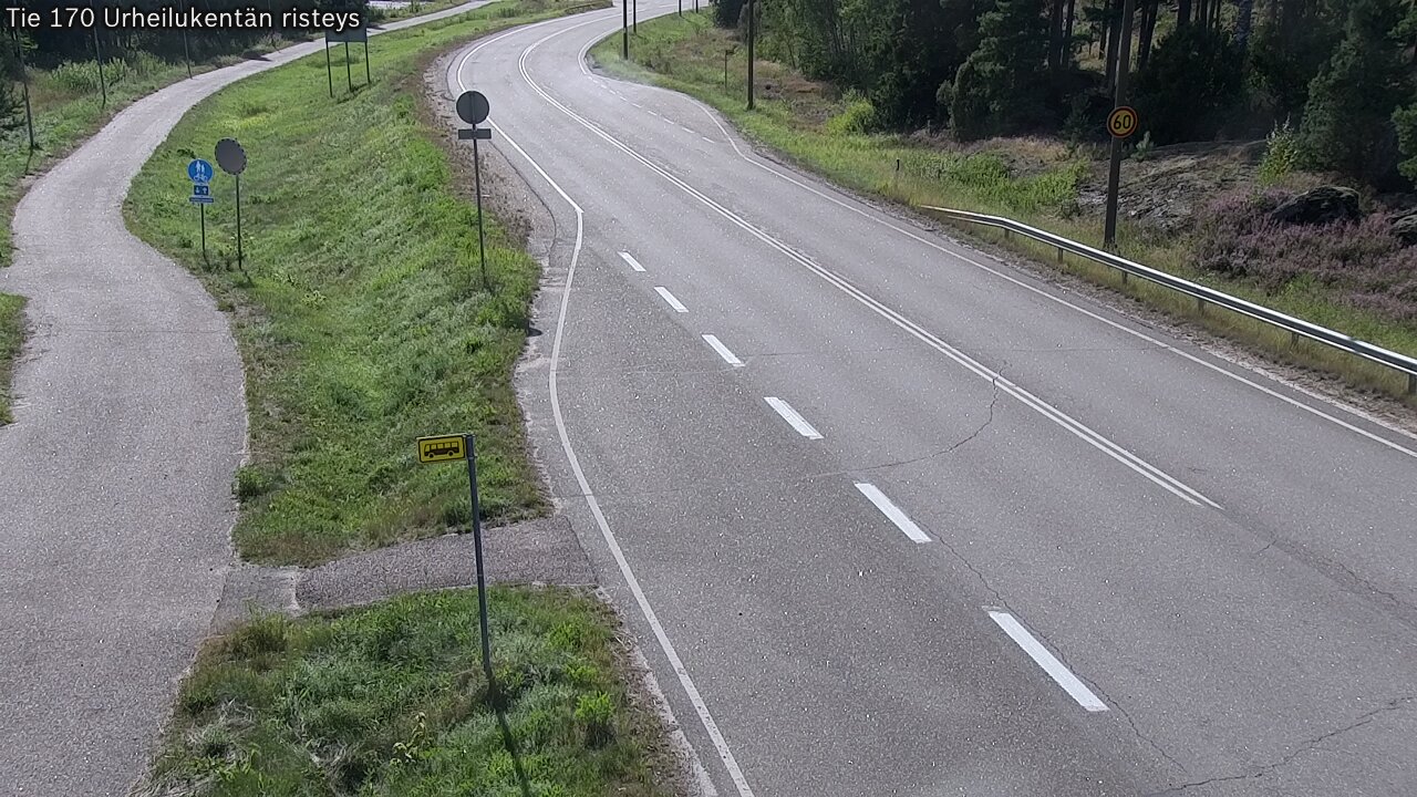 Kelikamerat Kuva Tie 170 Virolahti Urheilukentän risteys, Virolahti, Kymenlaakso