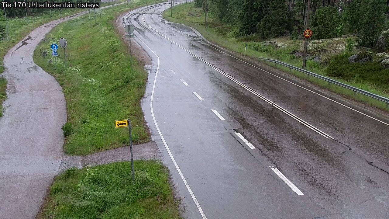 Kelikamerat Kuva Tie 170 Virolahti Urheilukentän risteys, Virolahti, Kymenlaakso