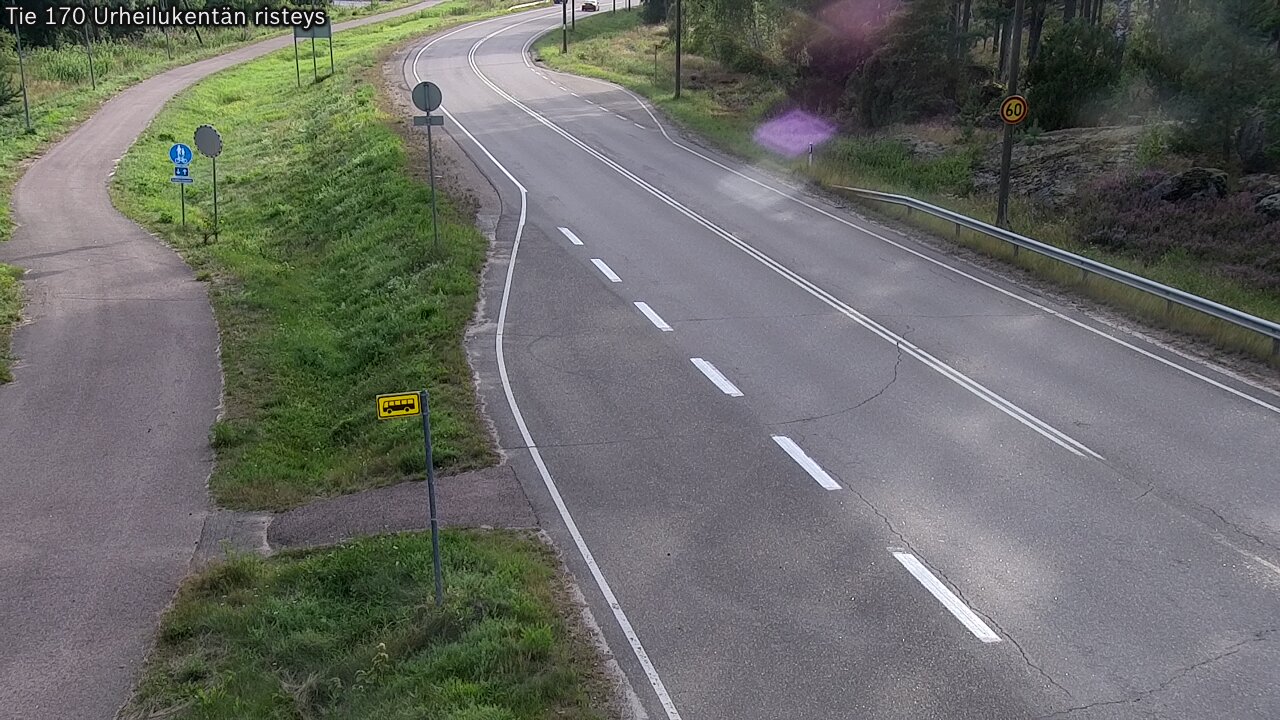 Kelikamerat Kuva Tie 170 Virolahti Urheilukentän risteys, Virolahti, Kymenlaakso