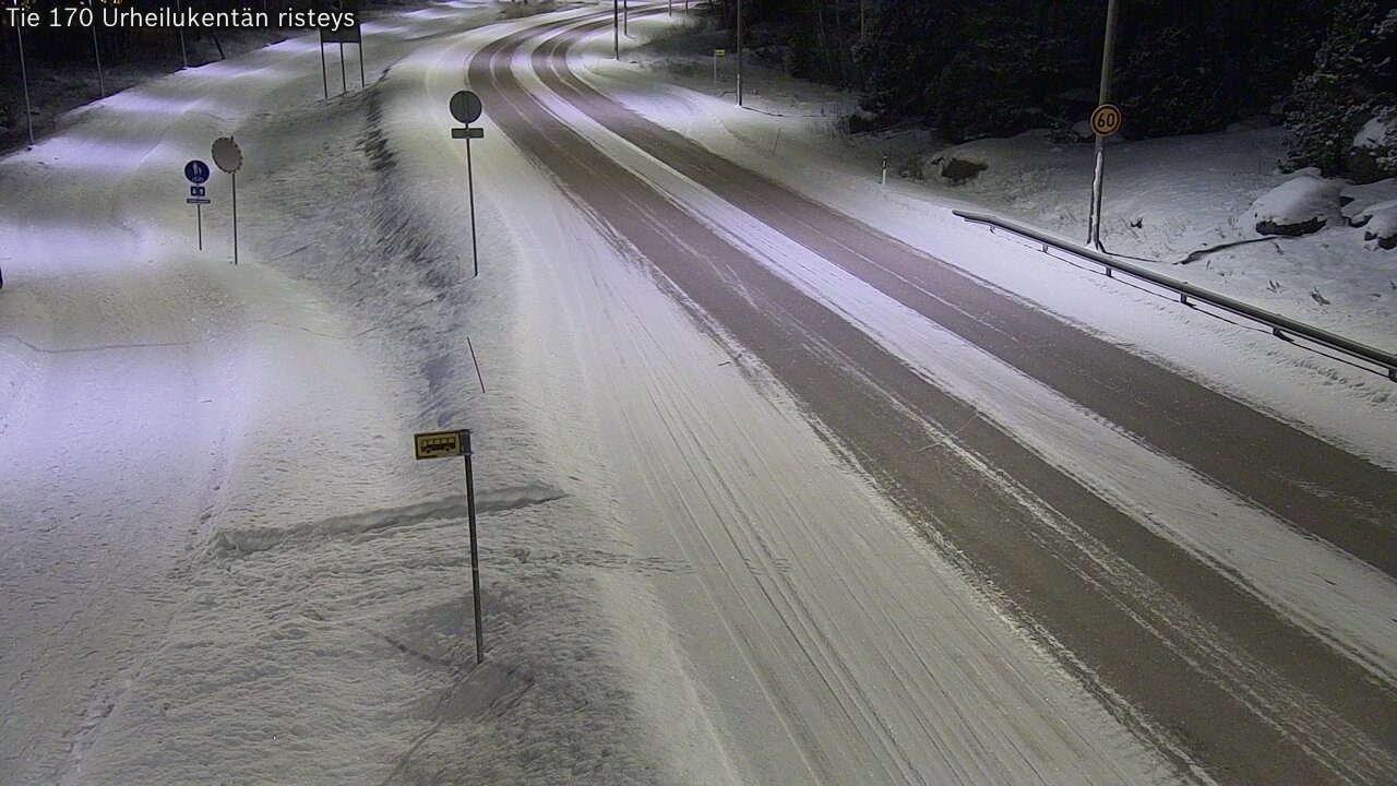 Kelikamerat Kuva Tie 170 Virolahti Urheilukentän risteys, Virolahti, Kymenlaakso