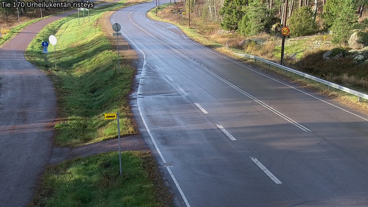 Kelikamerat Kuva Tie 170 Virolahti Urheilukentän risteys, Virolahti, Kymenlaakso