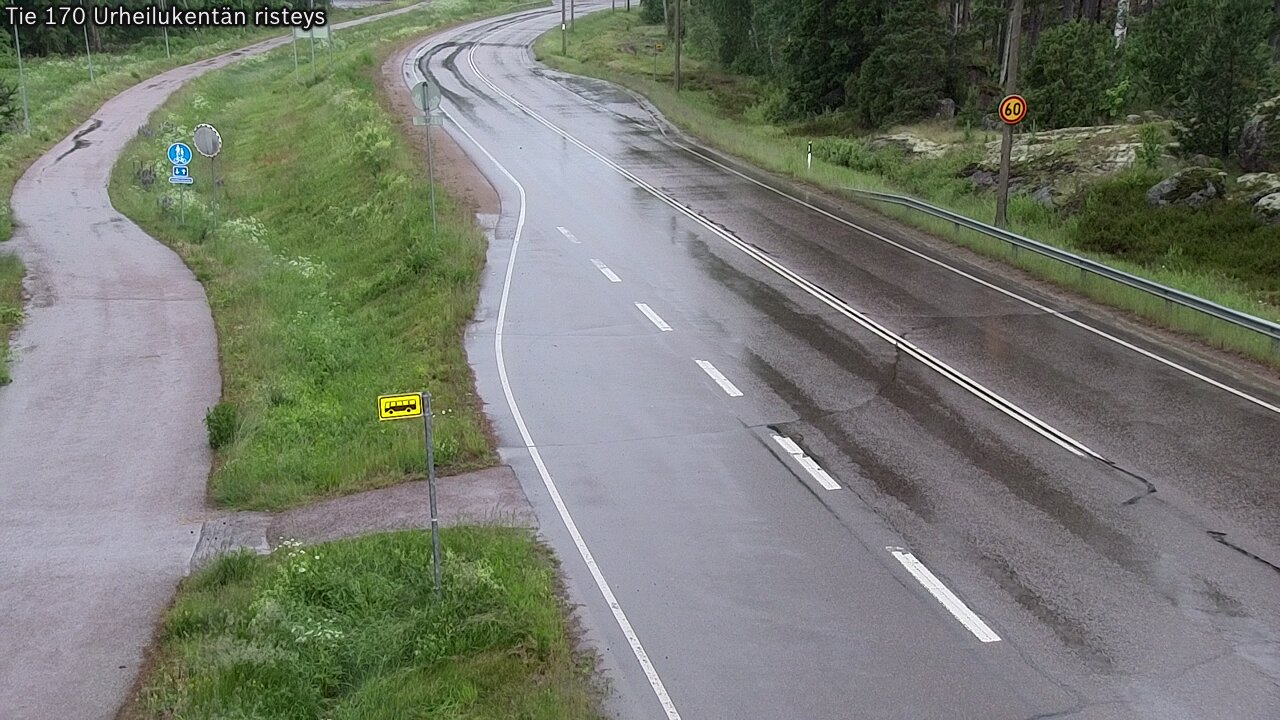 Kelikamerat Kuva Tie 170 Virolahti Urheilukentän risteys, Virolahti, Kymenlaakso