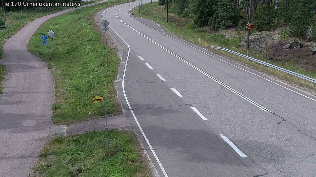 Weather Camera Image Road 170 Virolahti Sports field crossing, Virolahti, Kymenlaakso