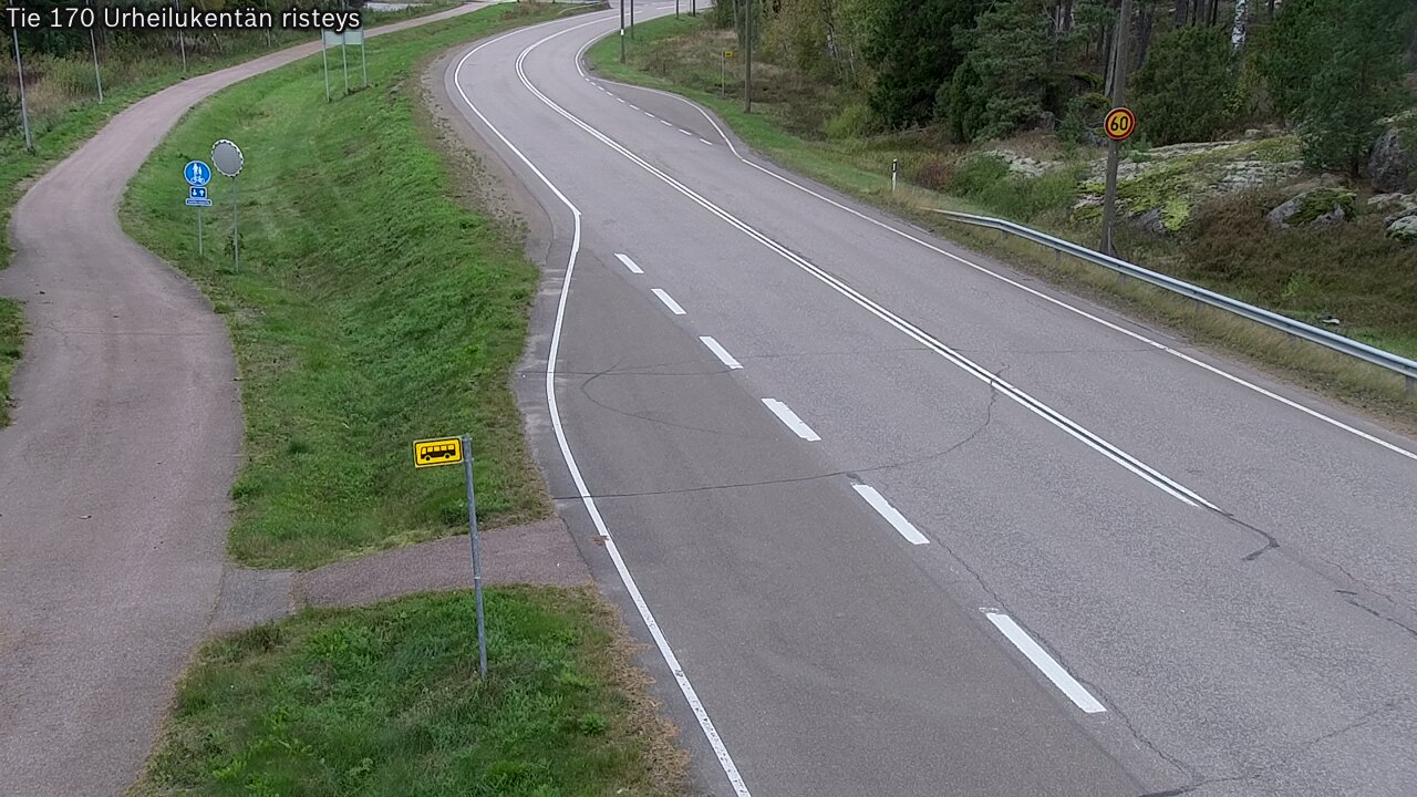 Kelikamerat Kuva Tie 170 Virolahti Urheilukentän risteys, Virolahti, Kymenlaakso