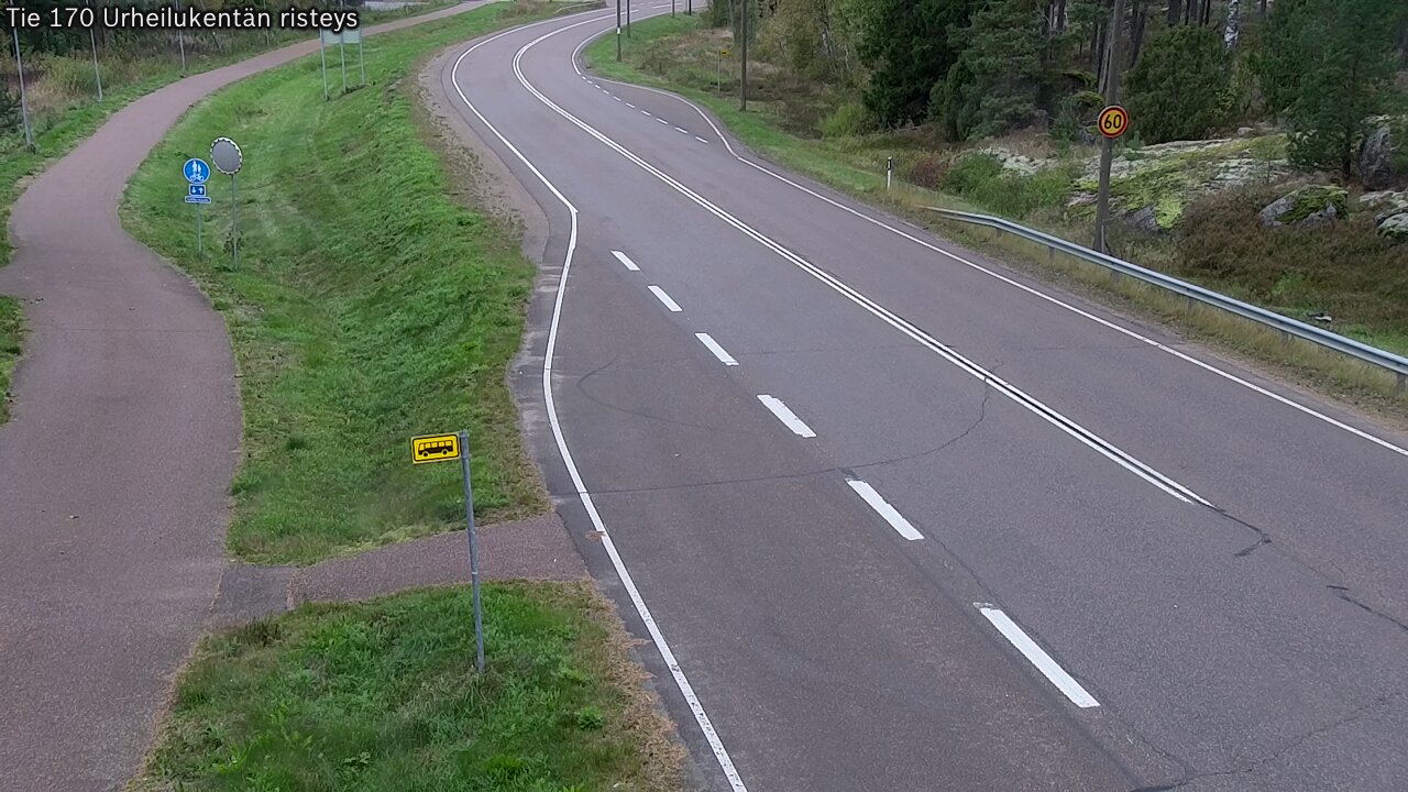Kelikamerat Kuva Tie 170 Virolahti Urheilukentän risteys, Virolahti, Kymenlaakso