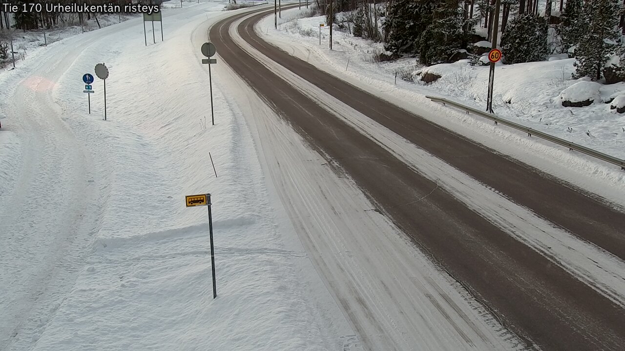 Kelikamerat Kuva Tie 170 Virolahti Urheilukentän risteys, Virolahti, Kymenlaakso