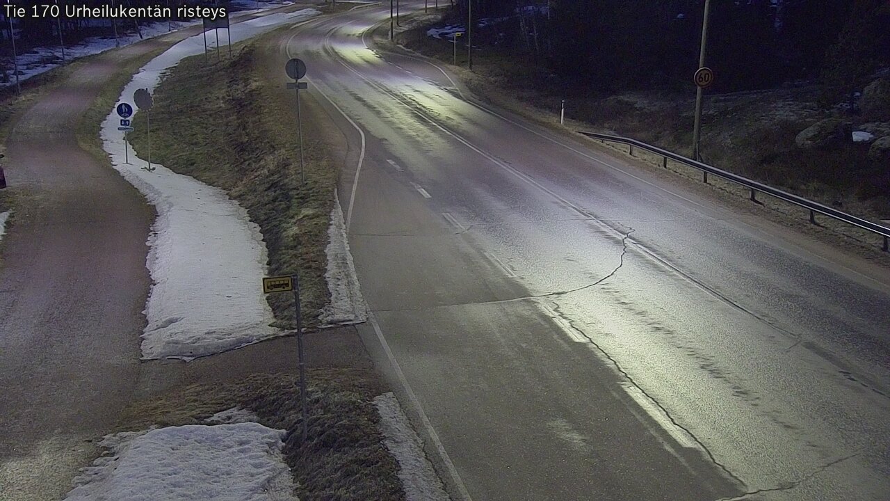 Kelikamerat Kuva Tie 170 Virolahti Urheilukentän risteys, Virolahti, Kymenlaakso