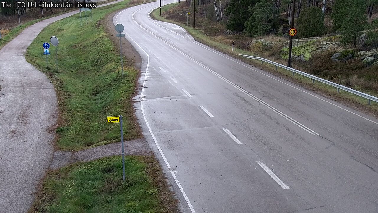 Kelikamerat Kuva Tie 170 Virolahti Urheilukentän risteys, Virolahti, Kymenlaakso