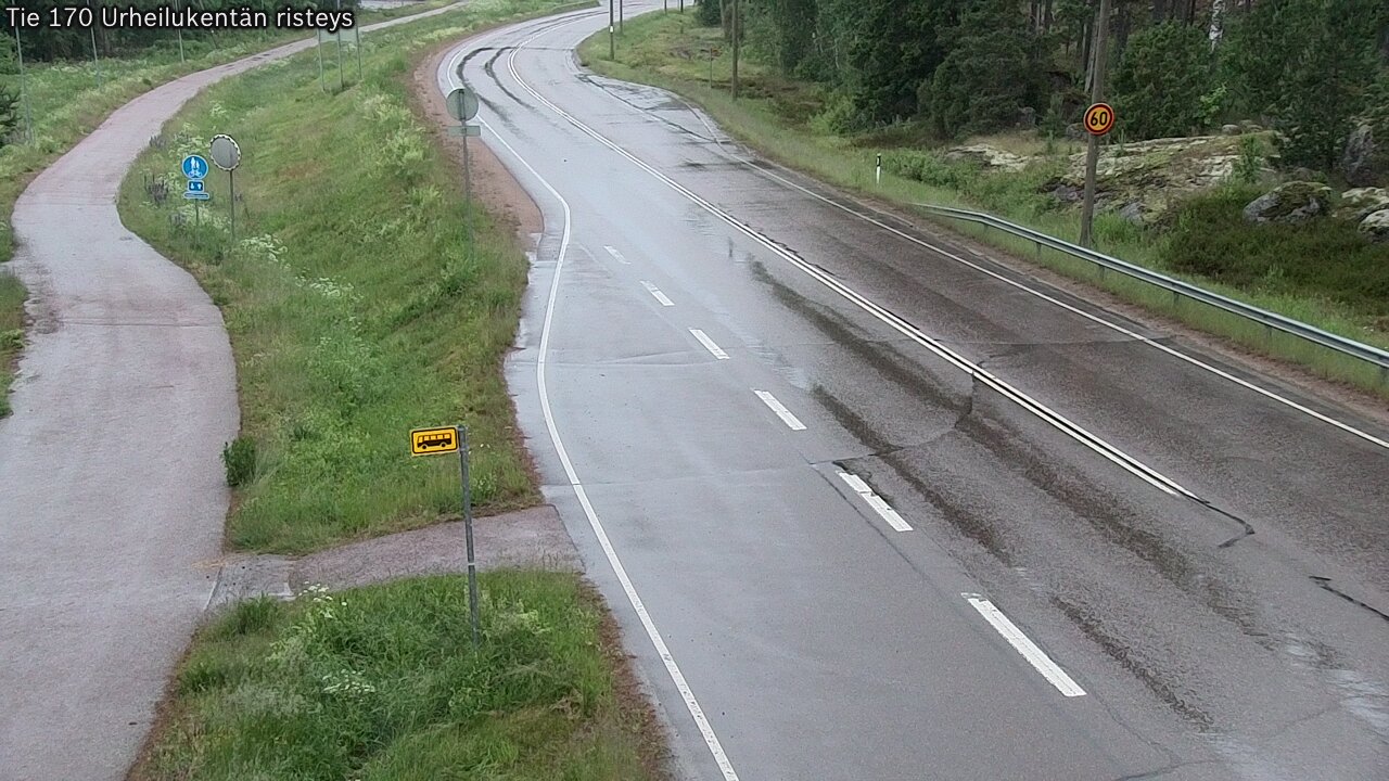 Kelikamerat Kuva Tie 170 Virolahti Urheilukentän risteys, Virolahti, Kymenlaakso