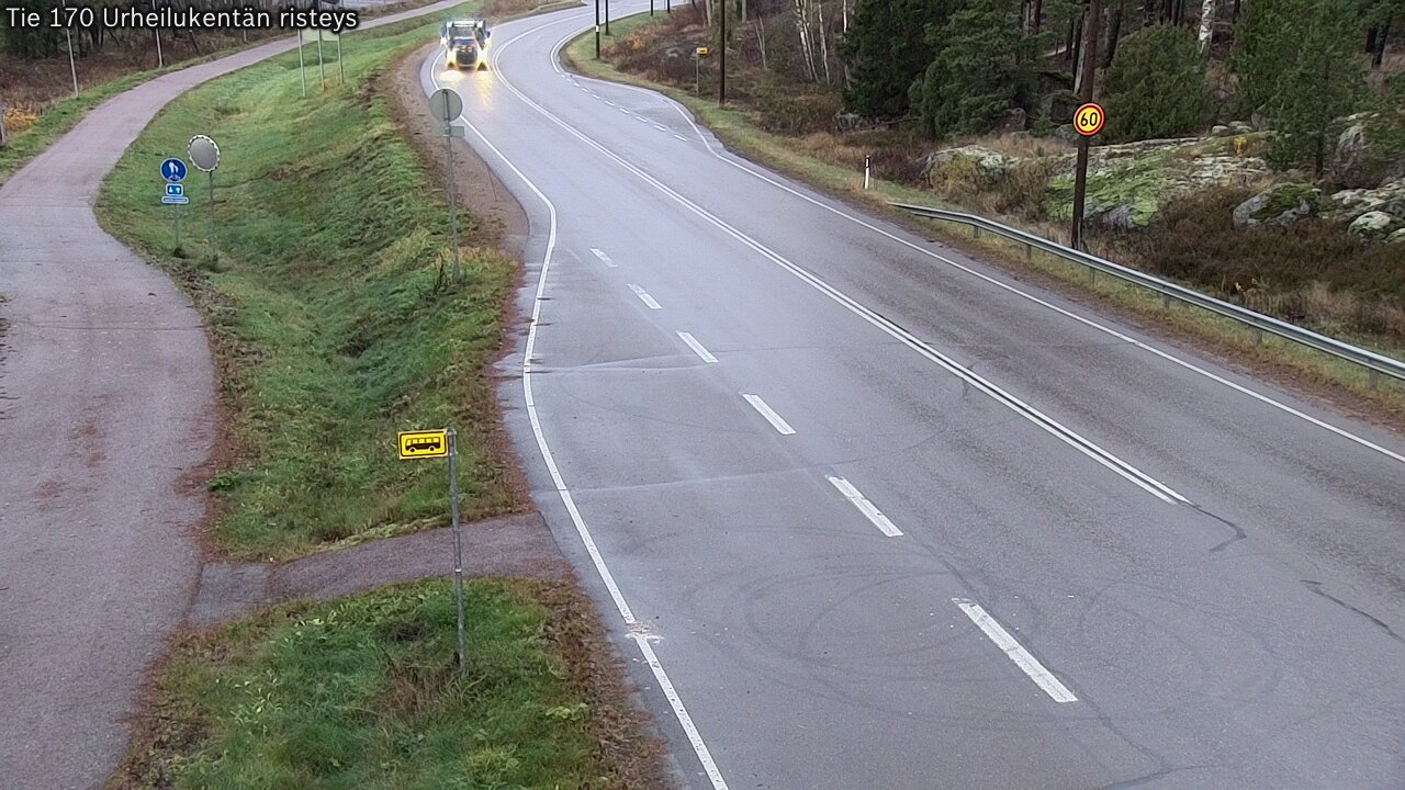 Kelikamerat Kuva Tie 170 Virolahti Urheilukentän risteys, Virolahti, Kymenlaakso