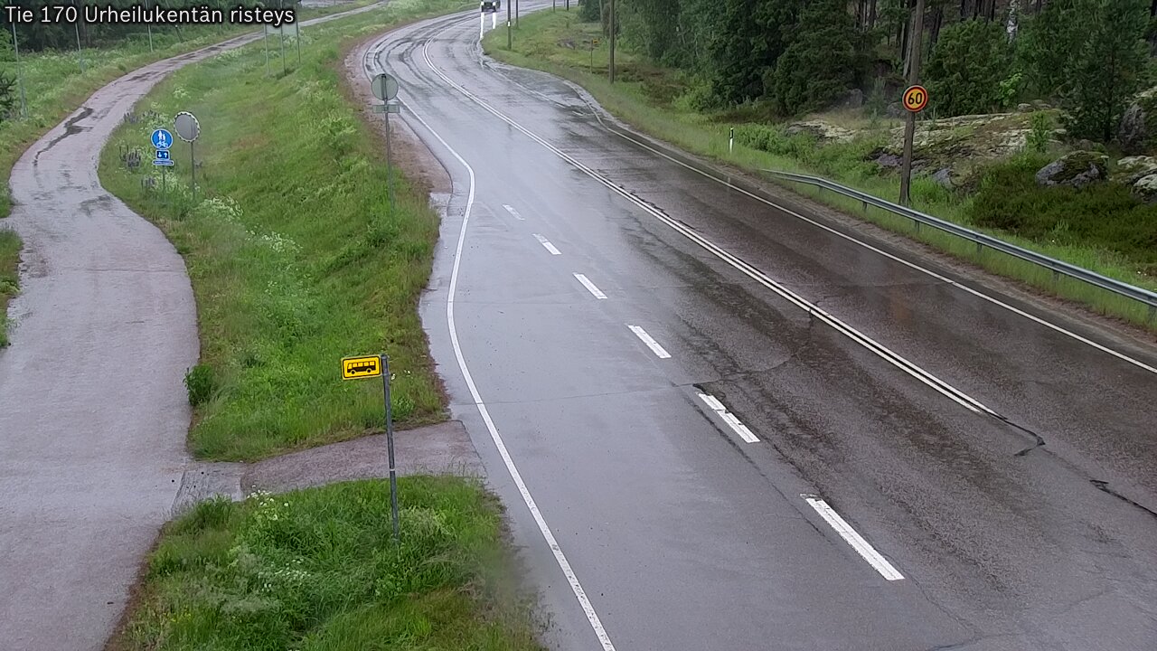 Kelikamerat Kuva Tie 170 Virolahti Urheilukentän risteys, Virolahti, Kymenlaakso