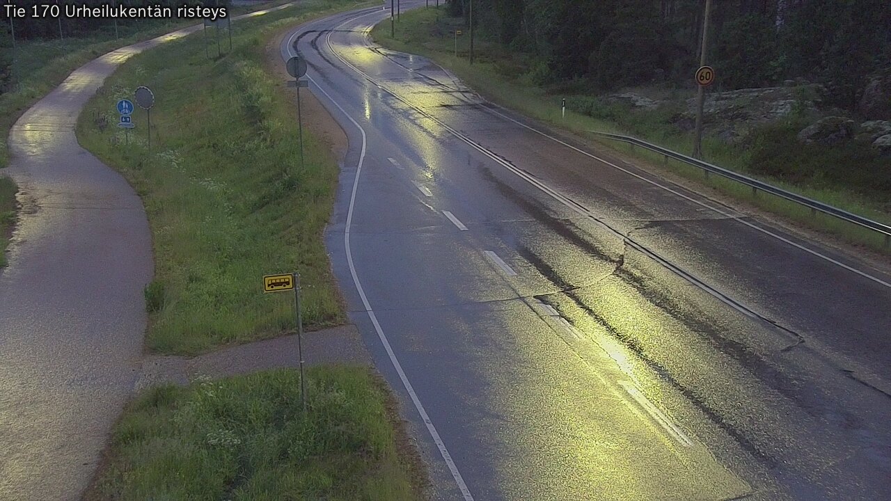 Kelikamerat Kuva Tie 170 Virolahti Urheilukentän risteys, Virolahti, Kymenlaakso