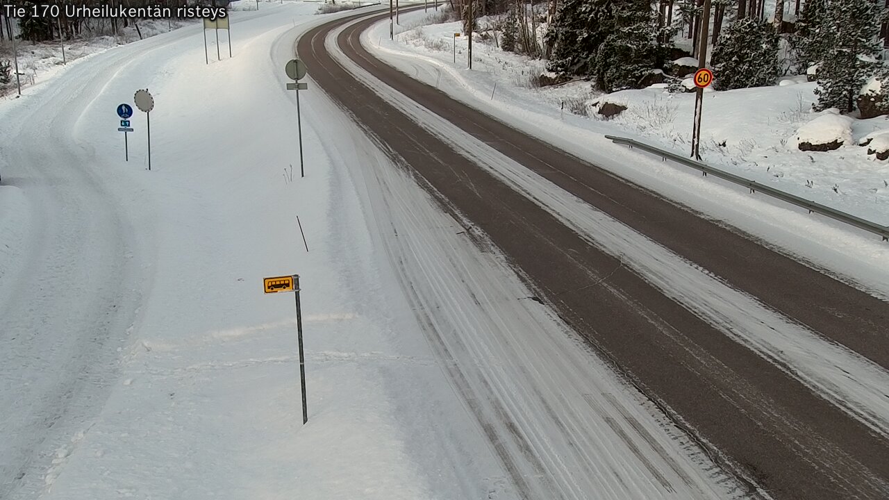 Kelikamerat Kuva Tie 170 Virolahti Urheilukentän risteys, Virolahti, Kymenlaakso