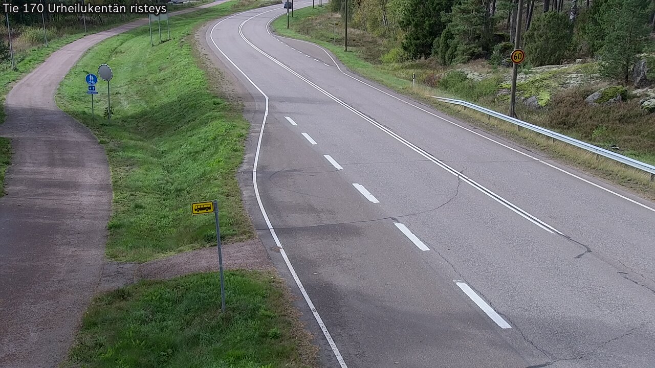 Kelikamerat Kuva Tie 170 Virolahti Urheilukentän risteys, Virolahti, Kymenlaakso