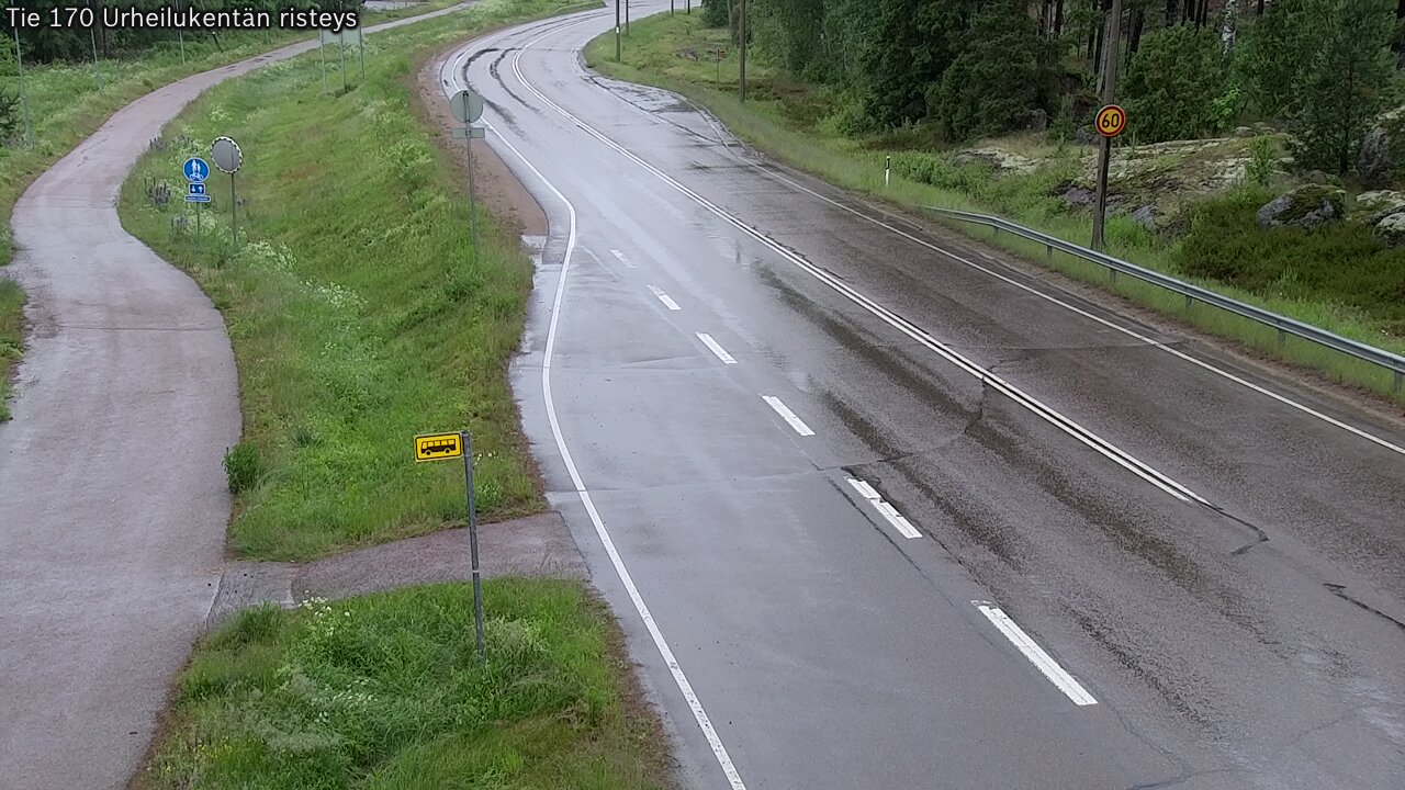Kelikamerat Kuva Tie 170 Virolahti Urheilukentän risteys, Virolahti, Kymenlaakso