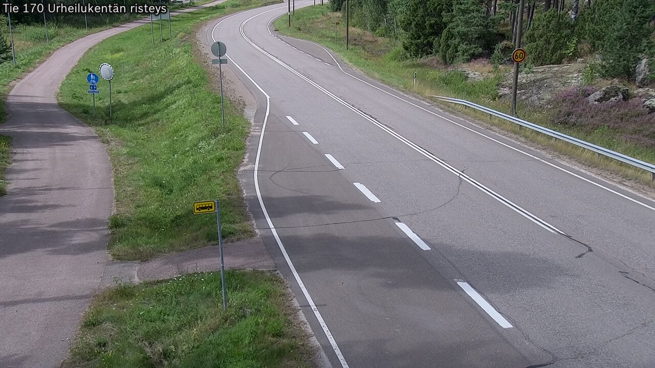 Kelikamerat Kuva Tie 170 Virolahti Urheilukentän risteys, Virolahti, Kymenlaakso